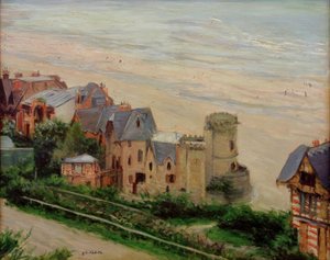 Trouville, stranden og villaerne af Gustave Caillebotte
