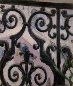 Udsigt fra en altan af Gustave Caillebotte