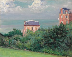 Villas at Villers-sur-Mer, 1880 af Gustave Caillebotte