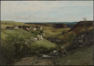 Ornans Slot af Gustave Courbet