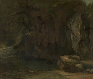 Klipperne ved La Loue af Gustave Courbet
