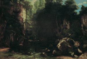 Den skyggefulde bæk af Gustave Courbet