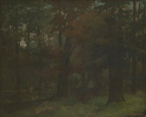 I skoven af Gustave Courbet