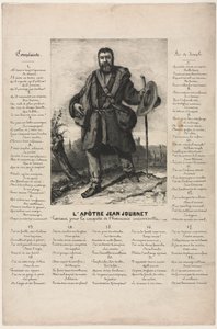 Jean Journet på vej mod erobringen af universel harmoni af Gustave Courbet