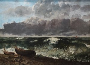 Det stormfulde hav af Gustave Courbet
