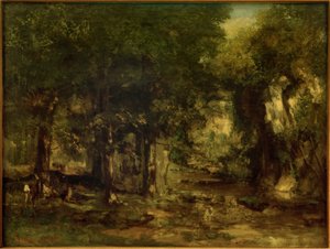 Hjorteleverancen ved Plaisir-Fontaine-strømmen af Gustave Courbet