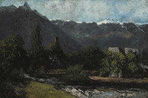 Le Glacier (olie på lærred) af Gustave Courbet