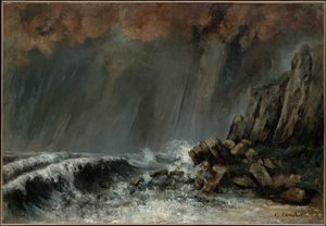 Marine: Vandhvirvelen af Gustave Courbet