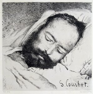 Ligportræt af Proudhon, 20/01/1865 - af Gustave Courbet af Gustave Courbet