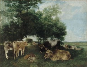 Lur i høsæsonen, Doubs Mountains af Gustave Courbet