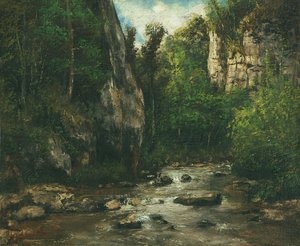 Landskab nær Puit Noir nær Ornans, efter 1872 af Gustave Courbet