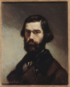 Portræt af Jules Vallès (1832-1885), forfatter. af Gustave Courbet