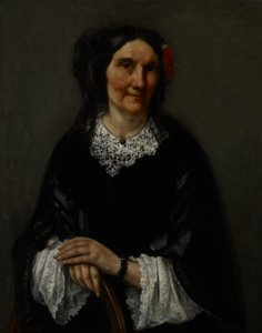 Portræt af Anika Psalmon, fru Robin af Gustave Courbet