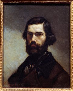 Portræt af Jules Valles (1832-1885) forfatter, journalist og politiker. Maleri af Gustave Courbet (1819-1877) af Gustave Courbet