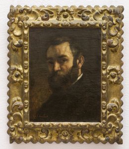 Portræt af en mand af Gustave Courbet