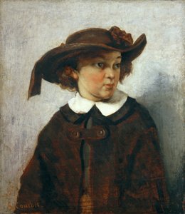 Portræt af en ung pige af Gustave Courbet