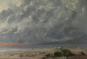 Strand musik. 1874 af Gustave Courbet