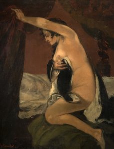 Studie for Venus i Venus og Psyche, 1865. af Gustave Courbet