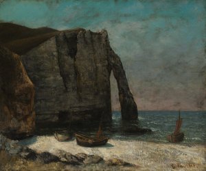 Klippen ved Étretat, efter 1872. af Gustave Courbet