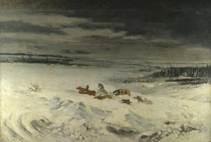 Fliden i sneen, 1860 af Gustave Courbet
