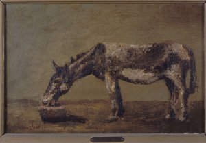 The Donkey, mellem 1862 og 1863 (olie på lærred) af Gustave Courbet
