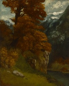 The Glen at Ornans (Banks of the Doubs; Effekt af af Gustave Courbet