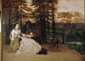 Fruen af Frankfurt Maleri af Gustave Courbet af Gustave Courbet