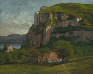 The Rock of Hautepierre, ca. 1869 af Gustave Courbet