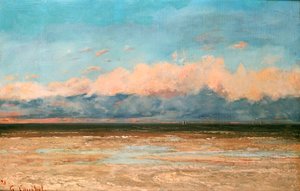 Havet ved Palavas, 1870 af Gustave Courbet