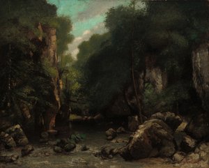 Dalen af ​​Les Puits-noir, 1868. af Gustave Courbet