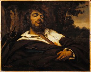 Malerens selvportræt sår. (olie på lærred af Gustave Courbet