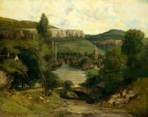 Udsigt over Ornans, sandsynligvis midten af 1850
