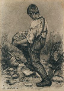 Ung Stenbryder, c1864-1865 af Gustave Courbet