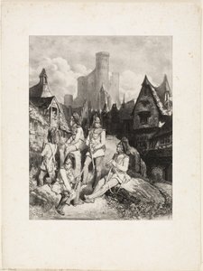 En gruppe østrigske vagter af Gustave Dore