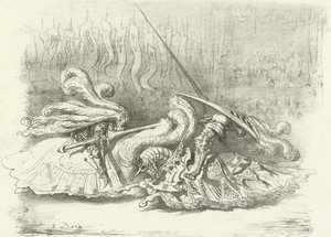 A Tournament - Beauty the Prize AD1450 (dybtryk) af Gustave Dore