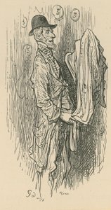 En mand med stof af Gustave Dore