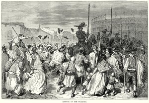 Picadorernes ankomst (kobberstik) af Gustave Dore