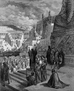 Artaxerxes giver jøderne frihed. - Bibel af Gustave Dore