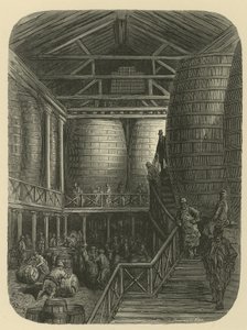 Bryggeriarbejdere i lagerhuset af Gustave Dore