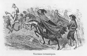 Britiske turister, illustration fra 