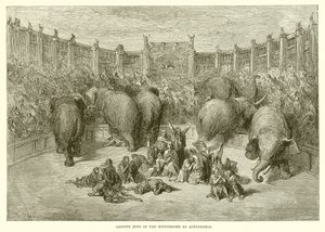 Fangede jøder i Hippodromen i Alexandria af Gustave Dore