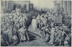 Kristus forlader prætoriet (litho) af Gustave Dore