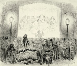 Kaffekoncertsal i Frankrig, af Paul Gustave Dore