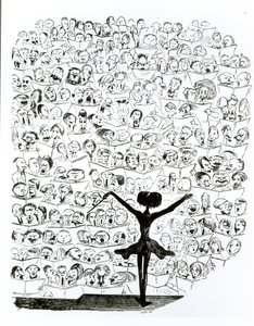 Koncert af Philharmonic Society, karikatur af Hector Berlioz (1803-69) fra 