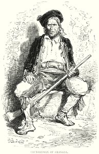 Landsmand fra Granada (kobberstik) af Gustave Dore