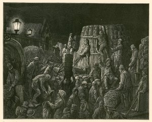 Covent Garden Market, London af Gustave Dore