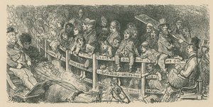 Folk ser på vognløb af Gustave Dore