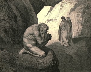 Forbandet ulv! Din vrede indad over dig selv bytte, og fortære dig!, c1890. af Gustave Dore