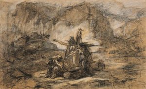 De tre hekse fra Shakespeares Macbeth af Gustave Dore