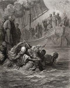 Death of Almoadam, illustration fra 